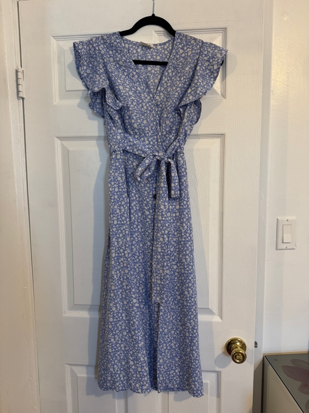 Sienna Sky Blue and White Floral Dress
